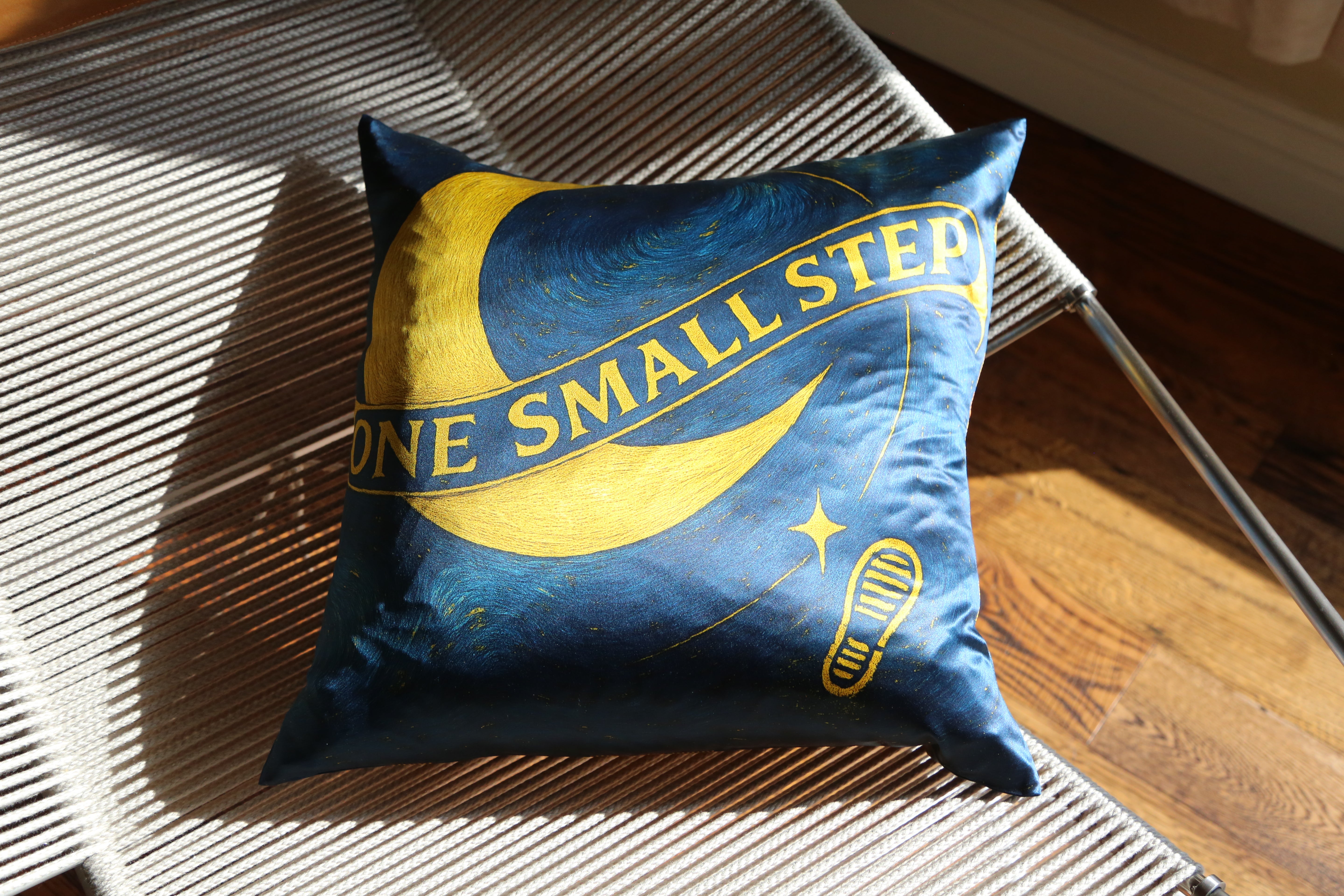 One small step - 22‑Momme Mulberry Silk Pillow 20×20 (Insert Included)